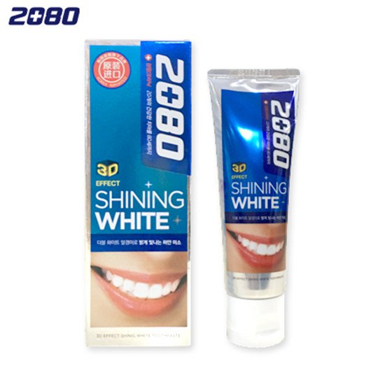 拯救大黄牙，美白牙齿新革命!爱敬2080 3D美白牙膏