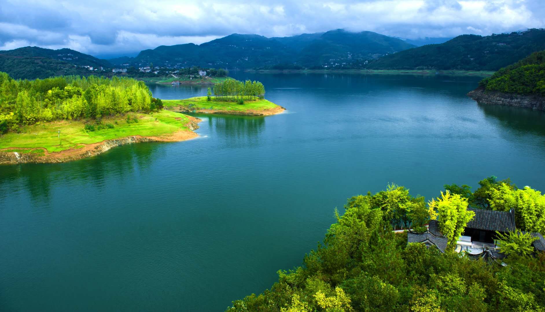 安康瀛湖照片图片