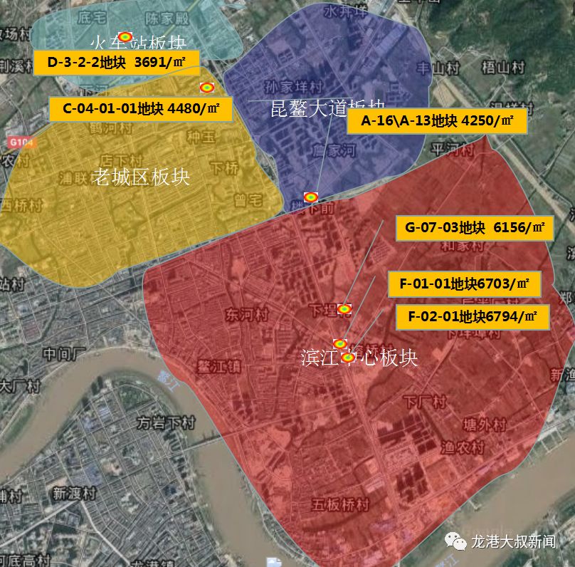 鳌江滨江各地块规划图图片