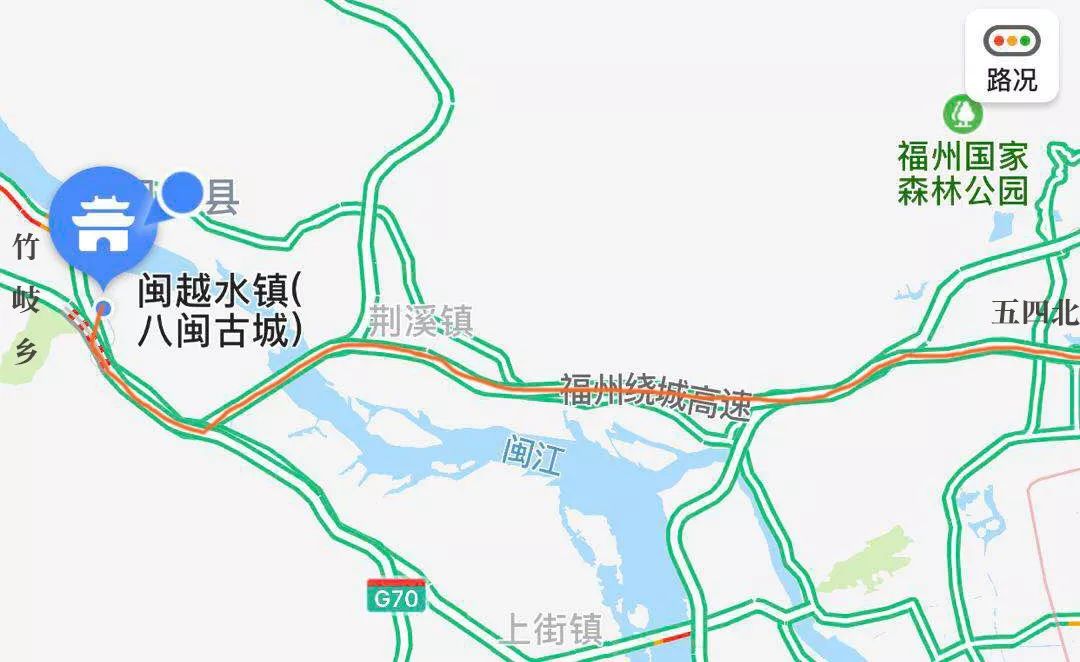 福州闽越水镇地图图片