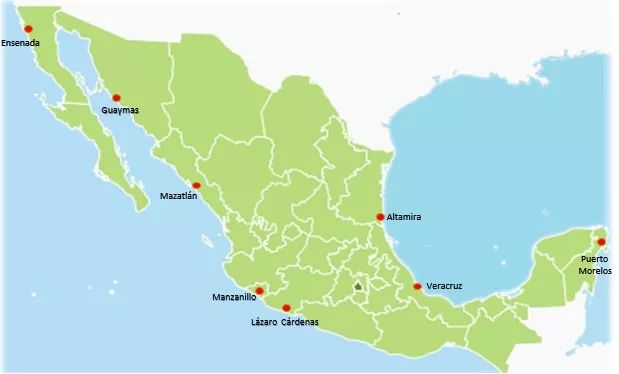 墨西哥自然资源分布图图片