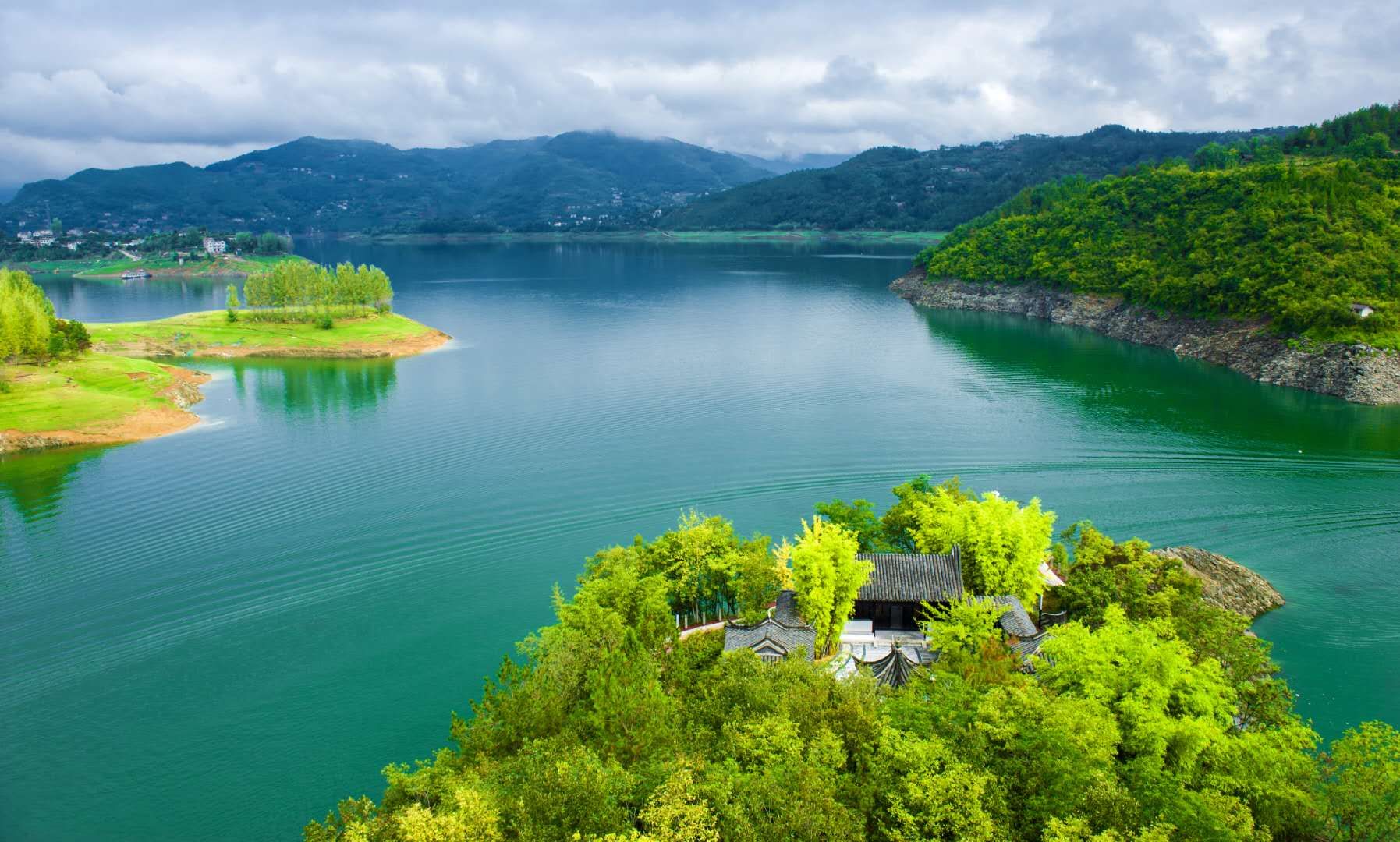 安康瀛湖风景名胜区图片