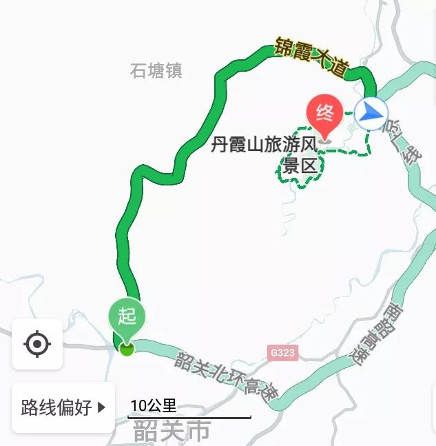 导航一:广州方向—犁市收费站(3)广州方向→乐广高速→韶关北环高速