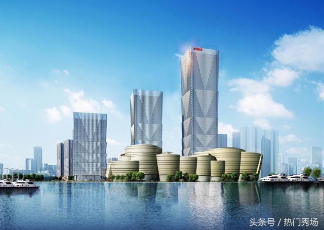 8米,項目建成後,將是楚河漢街區域最高的建築.