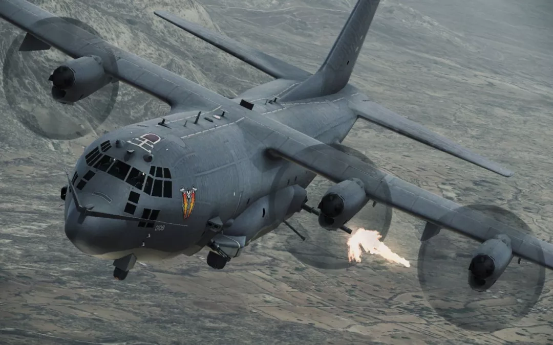 奠定了现代运输机设计基础的美军ac-130大力神运输机