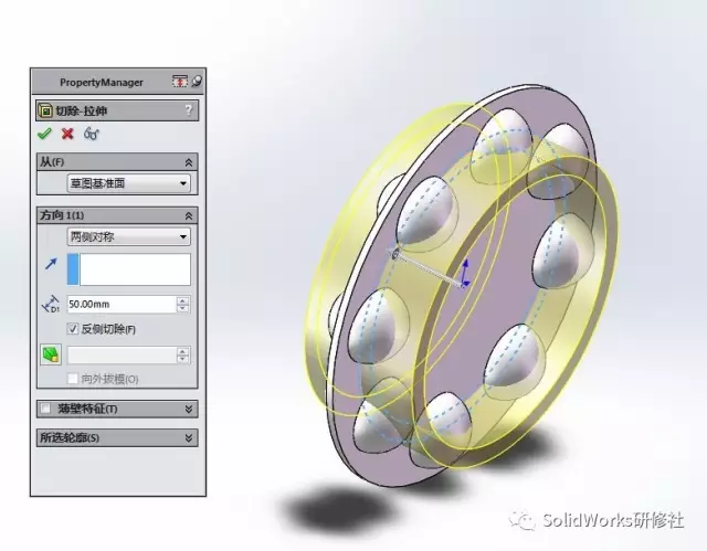 solidworks画轴承图片