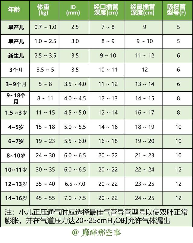 儿童气管插管深度图片