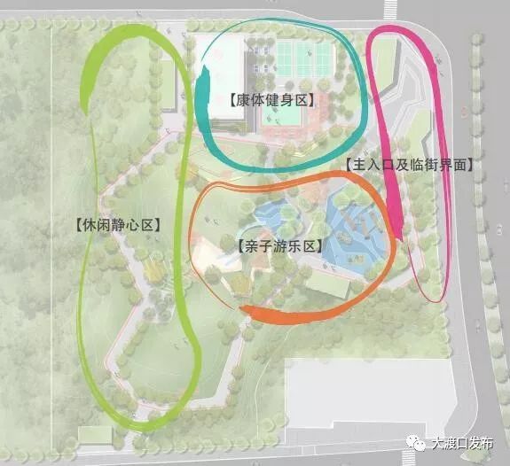 大渡口的社區體育文化公園將建成這樣,年底就能去耍!