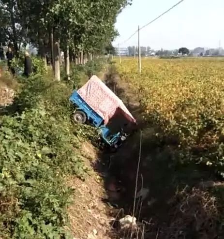 涡阳牌坊程楼又发生了三轮车事故丨涡阳楚店车祸现场一片狼藉丨涡阳