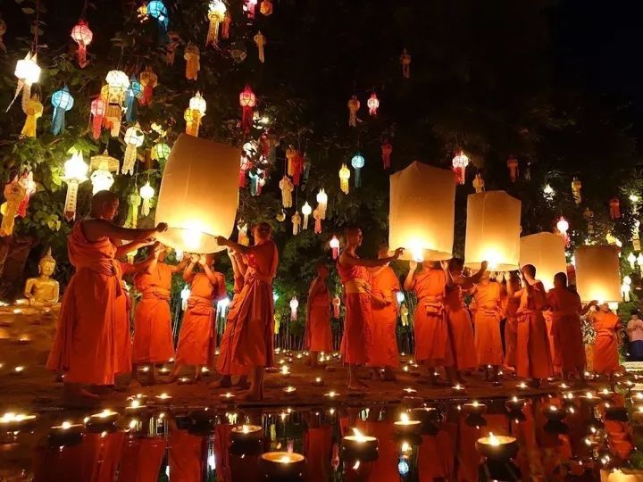 泰国水灯节祝福语图片