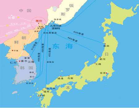 中国东北沿海地图图片