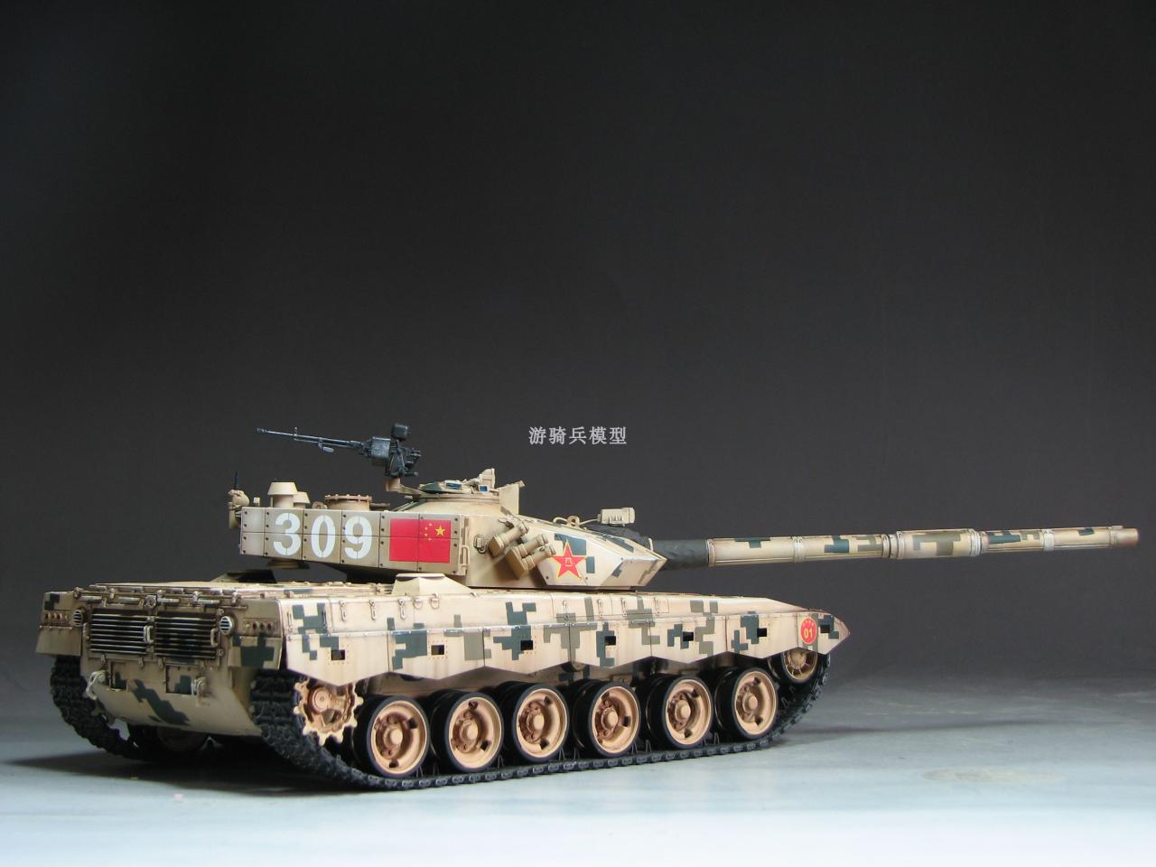 meng拼装坦克模型 ts-034 中国 ztz96b 现代主战坦克 1