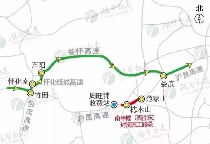 沪昆高速地图图片