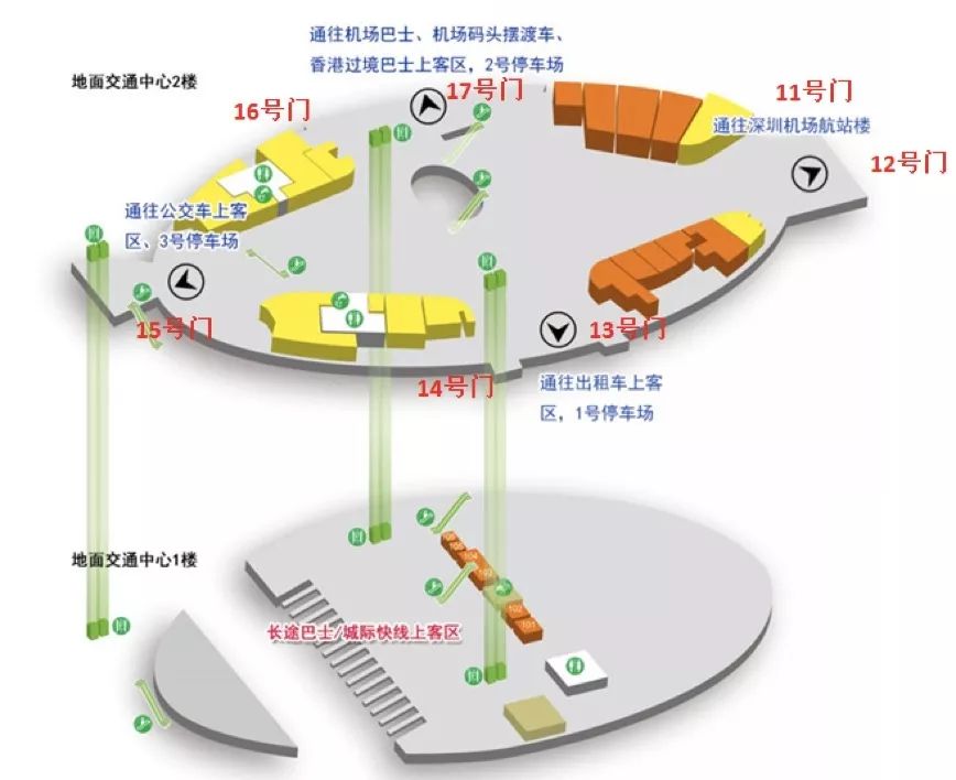 深圳机场详细布局图图片