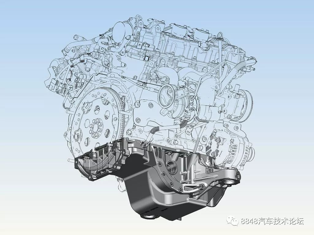 玛莎拉蒂30v6双涡轮增压发动机机械结构(三)