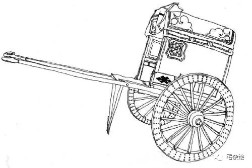古代马车简单图片