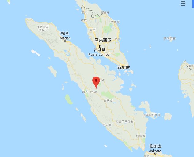 苏门答腊岛行政地图图片