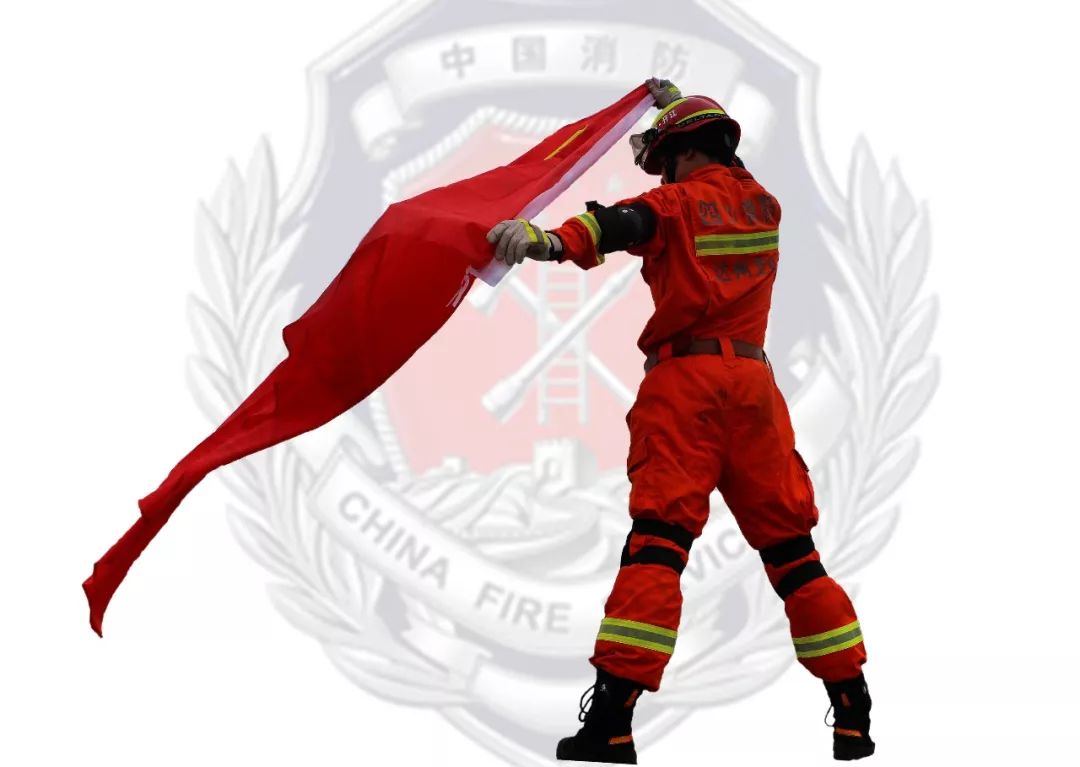 消防员敬礼背景图图片