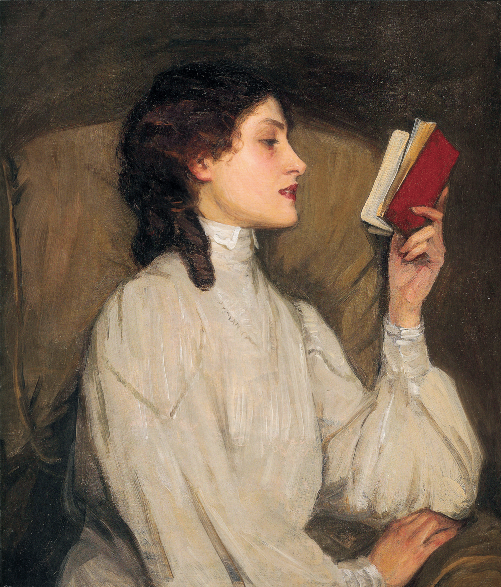 毕加索读书的女子名画图片