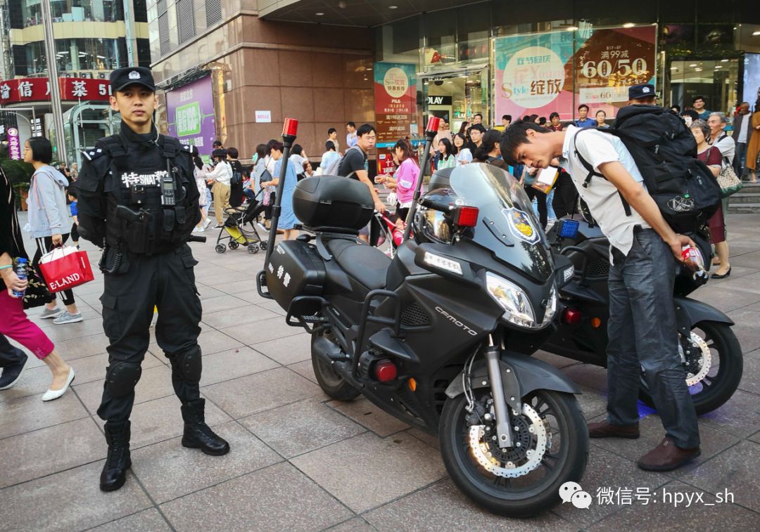 上海特警摩托车图片