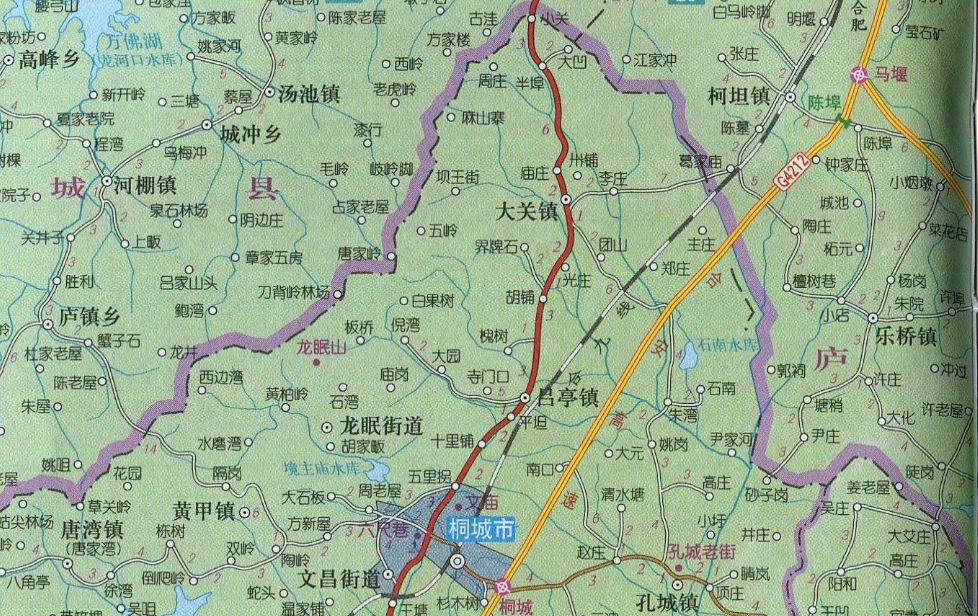 桐城老地图图片