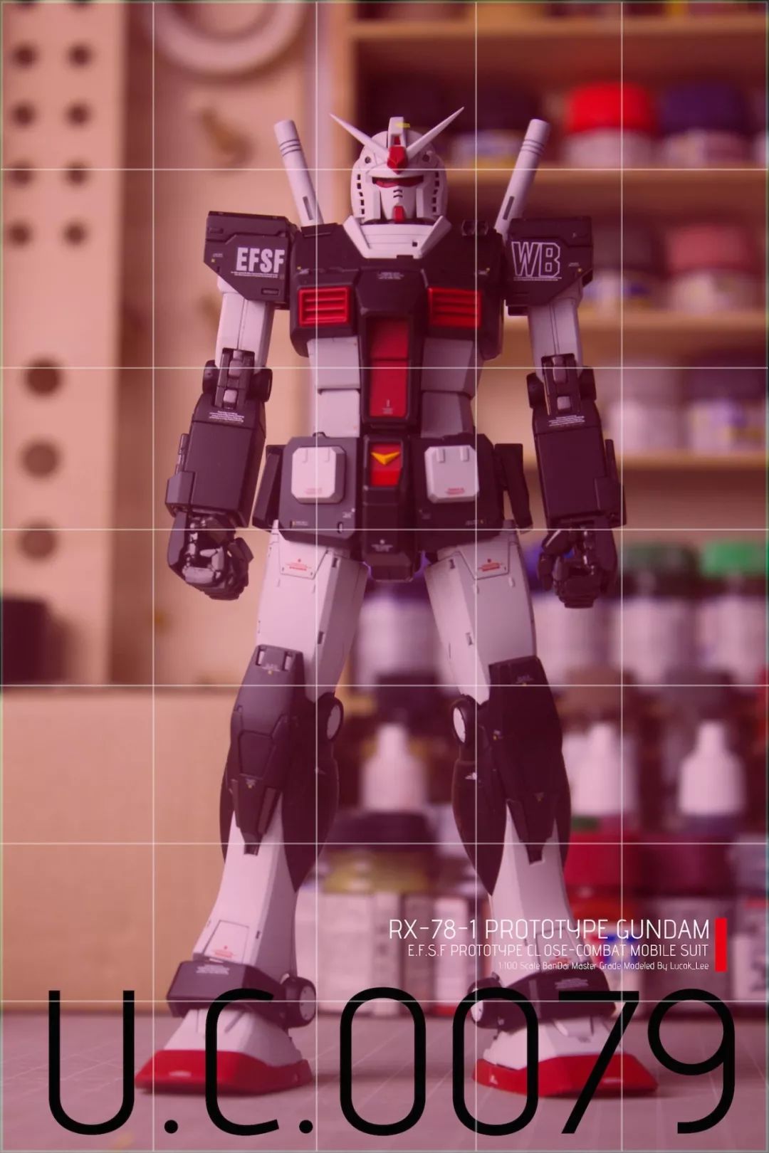 佳作精美桌拍rx78原型机