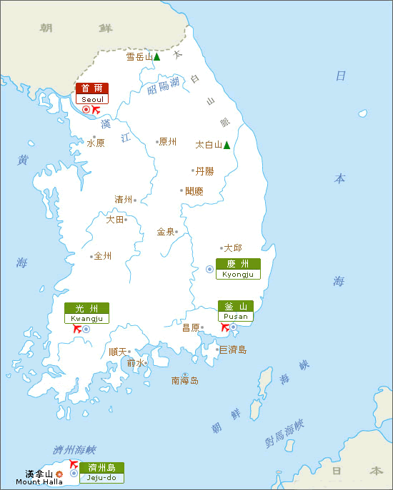 春秋韩国位置图片