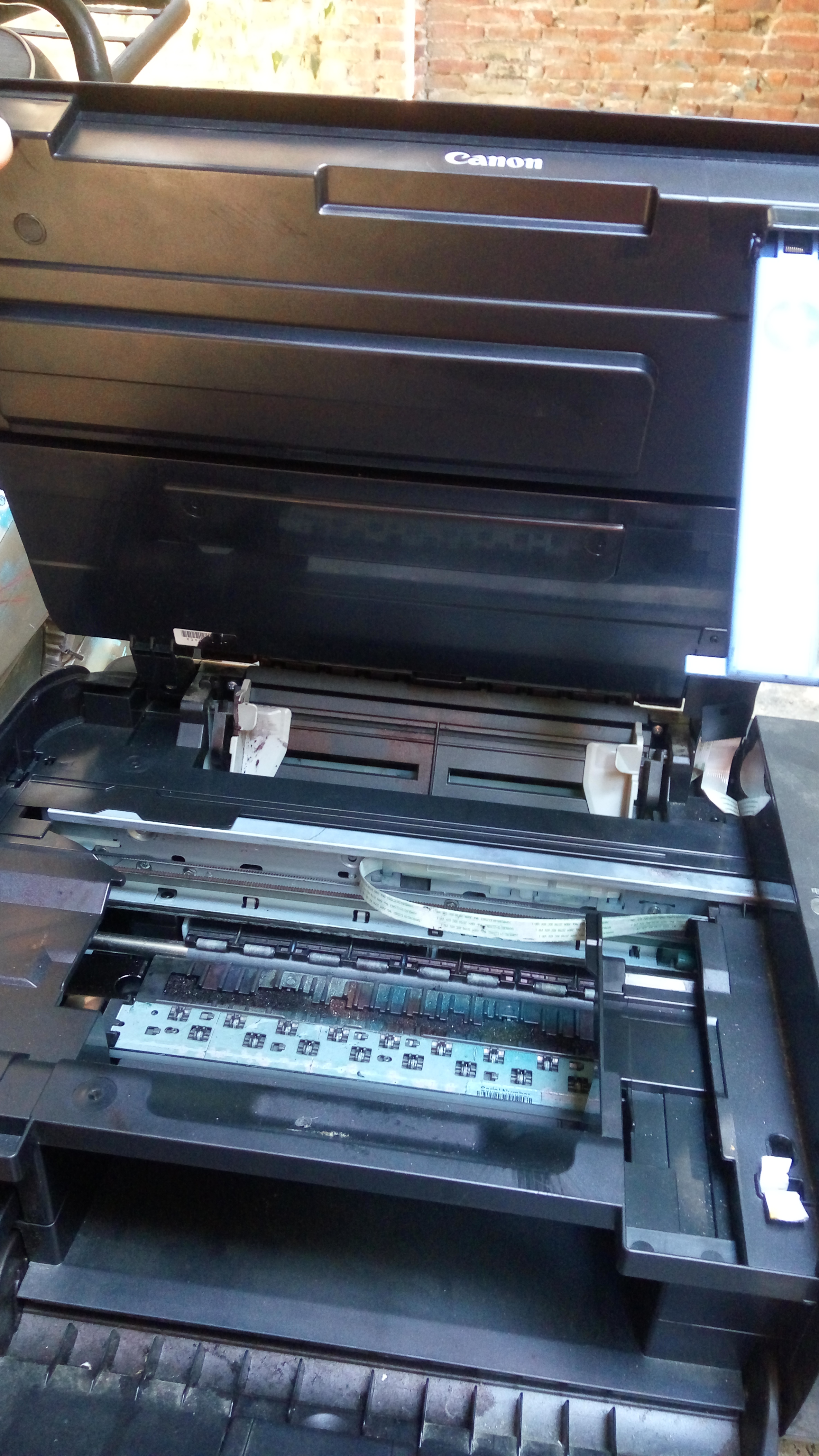 canon佳能喷墨打印机288打印机拆解进纸器如何拆出更换搓纸板