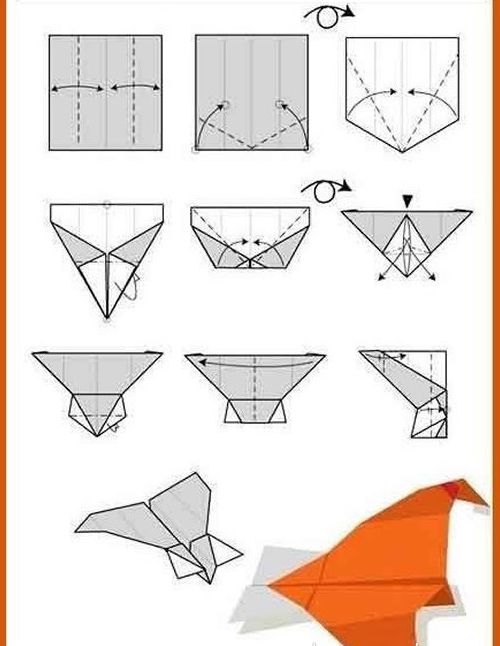 纸飞机最远的折法图片