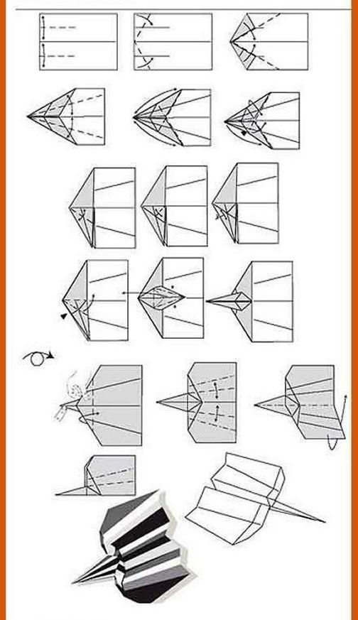 diy▏纸飞机的几种折法