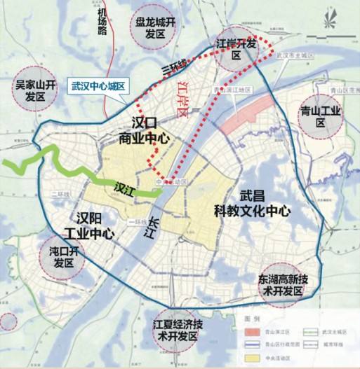 武汉江岸区位置图片