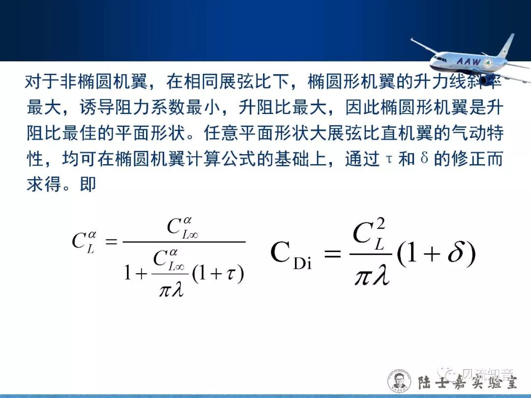  低速機(jī)翼升力理論計(jì)算公式_低速機(jī)翼翼型