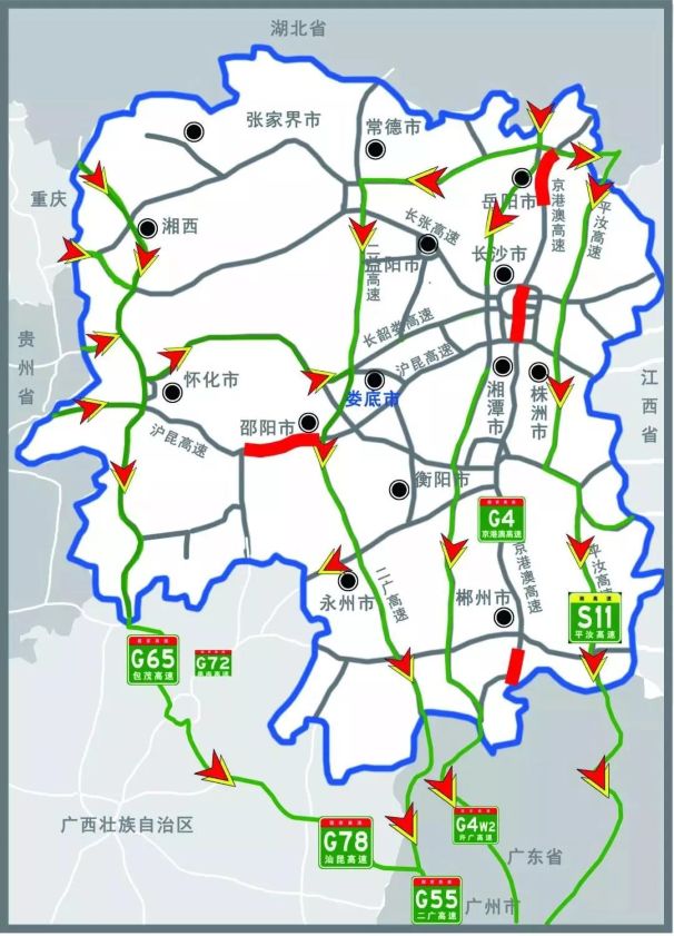 郴州市公路交通图图片