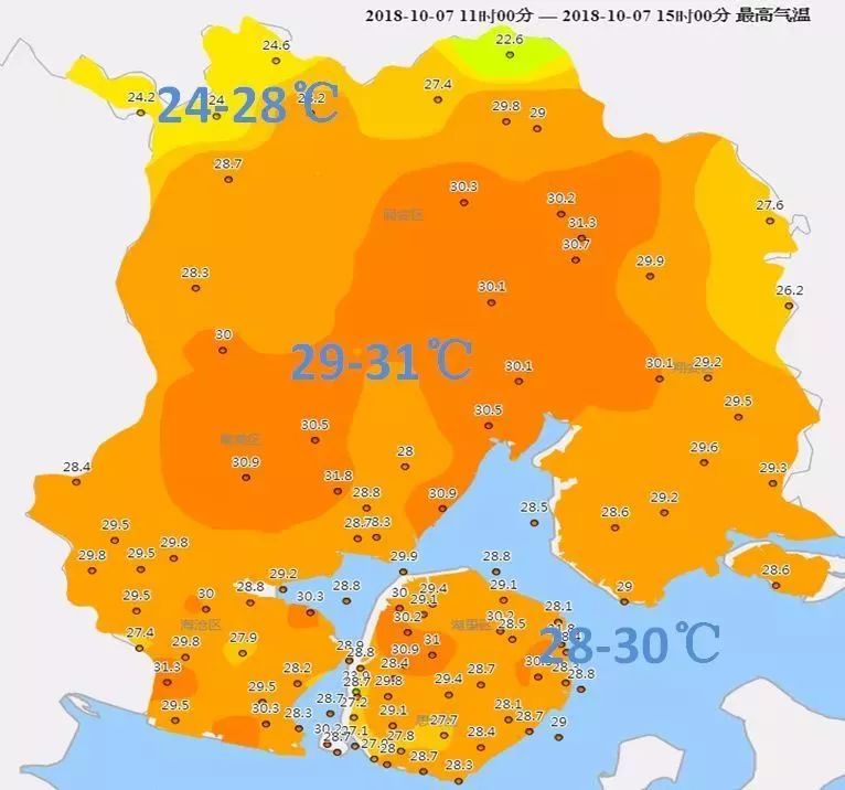 午後雖然還有些炎熱 但整體上還是舒適的感覺 那麼 廈門本週的天氣