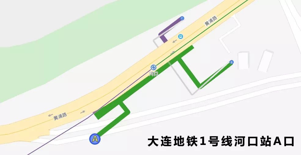温馨提示大连地铁1号线河口站首班车时间为:5:30,末车为:22:30;12号线