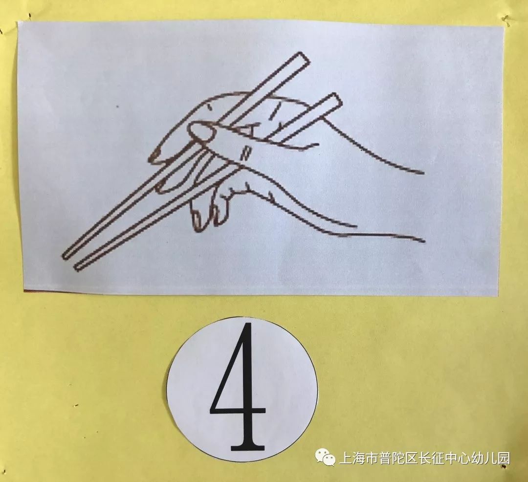 幼儿园使用筷子步骤图图片