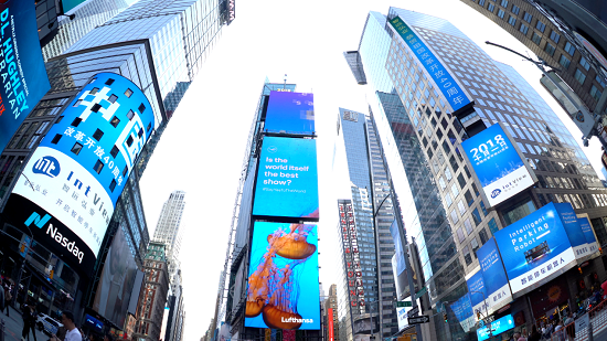 “智”高气昂，智远弘业登陆纽约时代广场，开创智能停车新时代！
