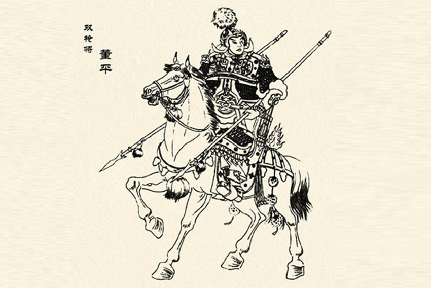 定彦平武功高强,双枪分别是绿沉四尖枪,六沉四尖枪,重160斤