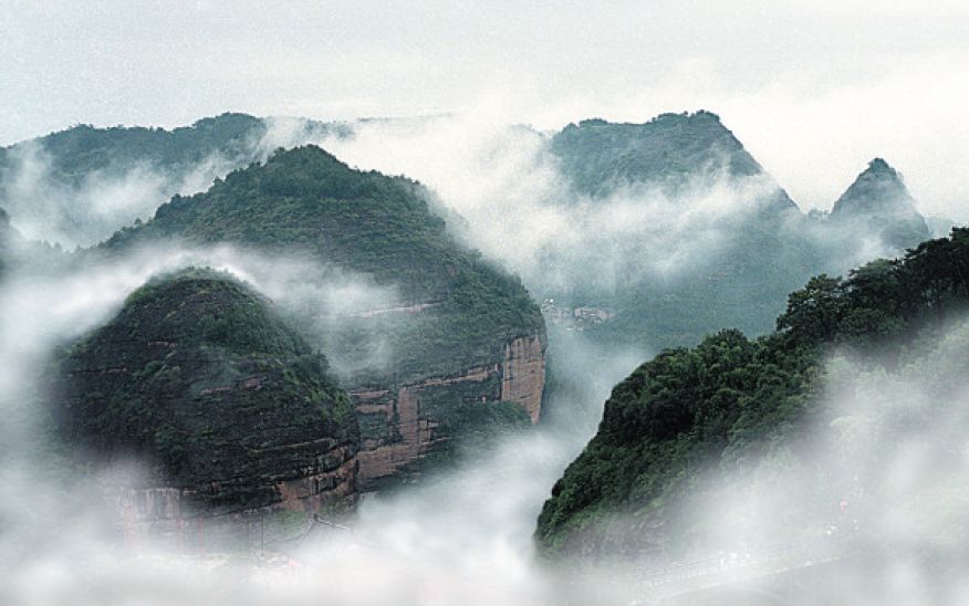 娄山十景图片