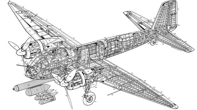 ju188轰炸机图片