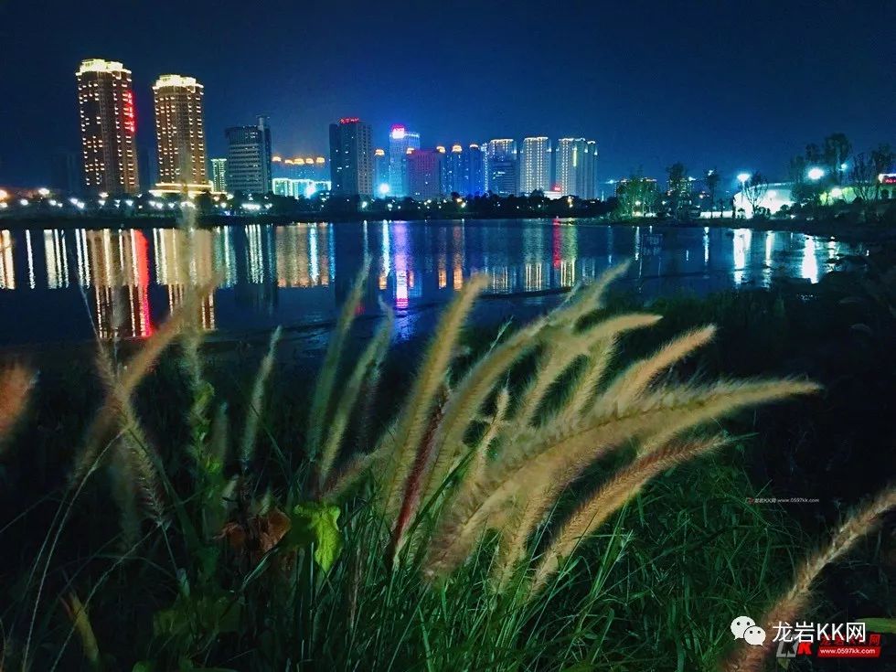 龍巖新地標龍津湖公園日夜美景