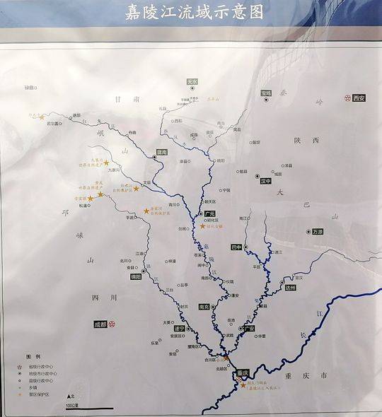 嘉陵江地图走势图片