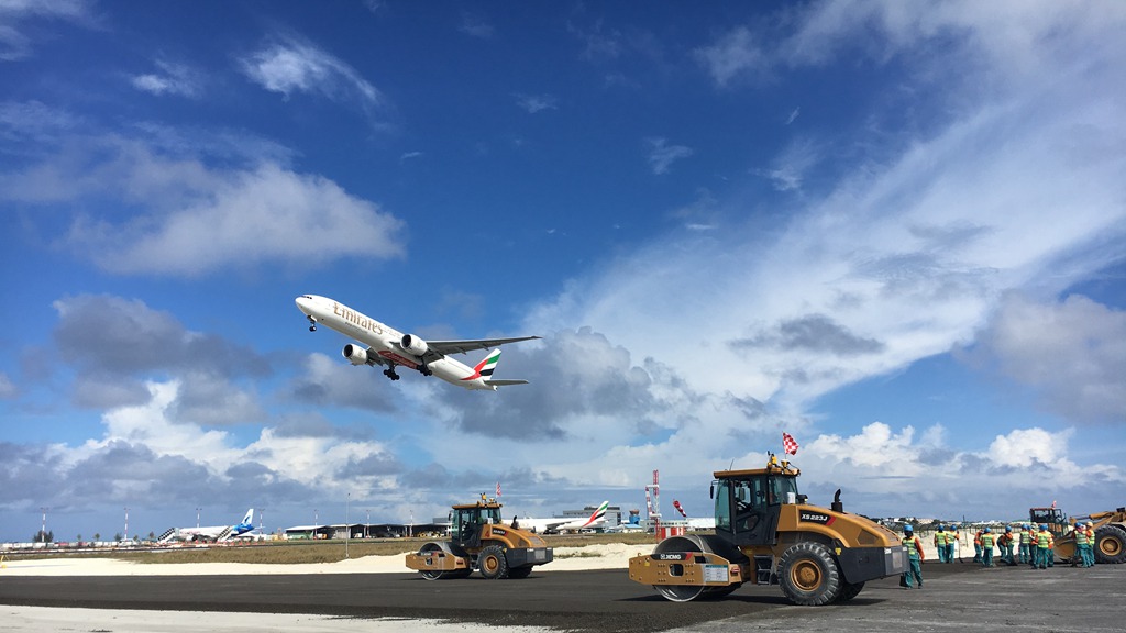 中國速度是這樣創造的馬爾代夫國際機場改擴建機場跑道工程施工小記