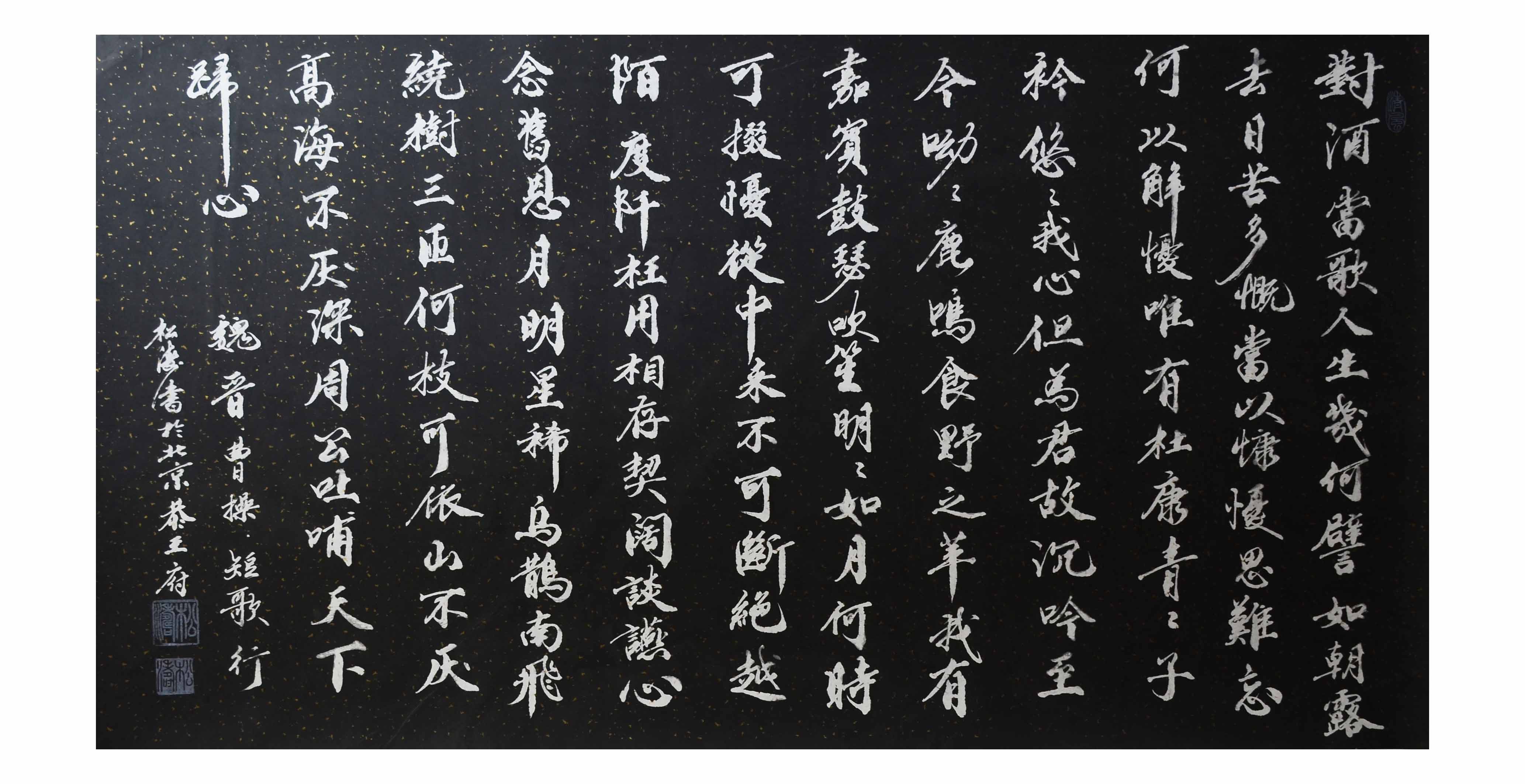 松涛书法作品《横幅:短歌行 176×96cm》