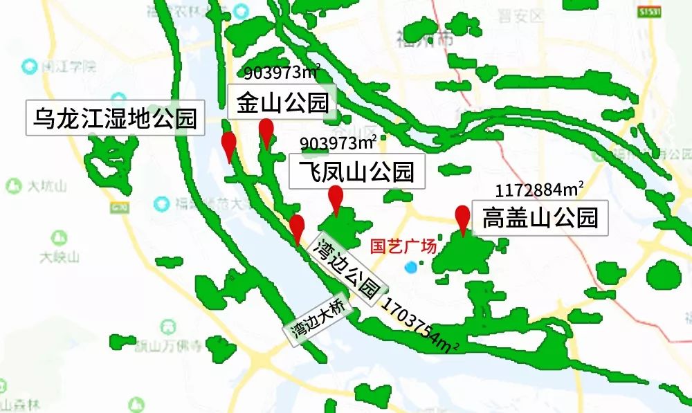 定了福州规划湾边高盖山等111处城市绿地这些地段最宜居你家在附近吗