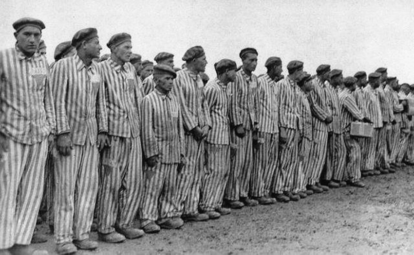 纳粹集中营犹太人图片