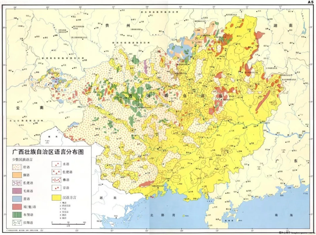 广西语言地图图片