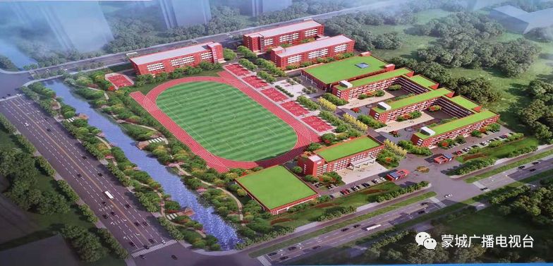 蒙城县创新中学新校区图片
