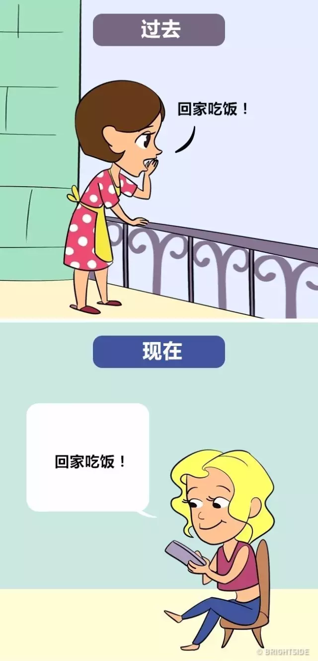 过去现在未来三张漫画图片