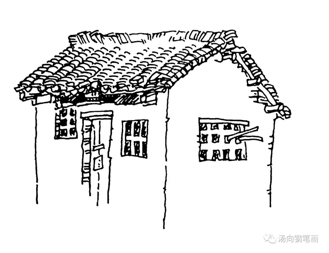 画一座80年代的老房子，标语瞩目！|纯艺术|绘画|图南Tunan - 原创作品 - 站酷 (ZCOOL)